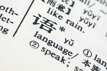 Image showing Language written in Chinese

