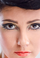 Image showing Beautiful Woman with  Luxury Makeup