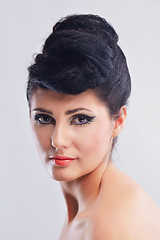 Image showing Beautiful Woman with  Luxury Makeup