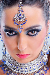 Image showing Beautiful Woman with  Luxury Makeup