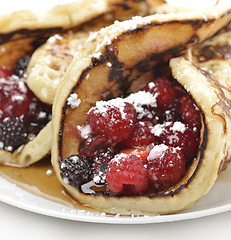 Image showing Pancakes With Berries 