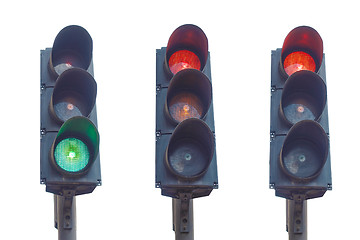 Image showing Traffic light semaphore