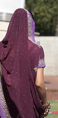 Image showing Indian Woman Wearing a Sari