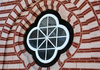 Image showing Shaped Window in Rila Orthodox Monastery