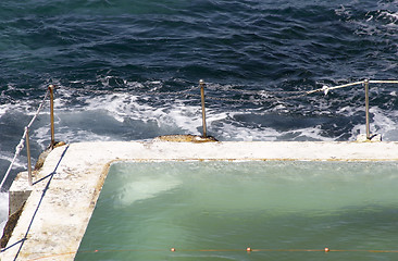 Image showing Pool and Ocean