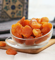 Image showing bowl of dried apricot