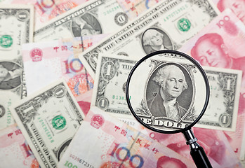 Image showing Focus on US currency