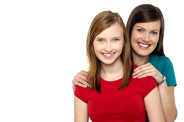 Image showing Fashionable daughter and mom