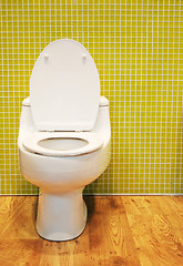 Image showing White toilet