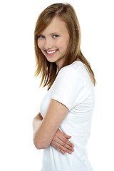 Image showing Confident young pretty girl