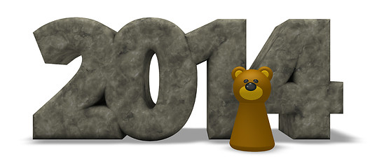 Image showing bear year 2014