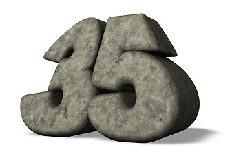 Image showing number thirty five