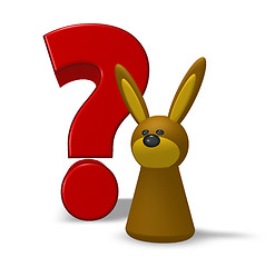 Image showing rabbit and question mark 