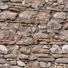 Image showing Stone wall seamless pattern for design