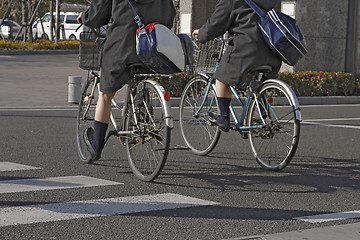 Image showing Japanese schoolgirls