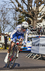 Image showing The Cyclist Geniez Alexandre- Paris Nice 2013 Prologue in Houill