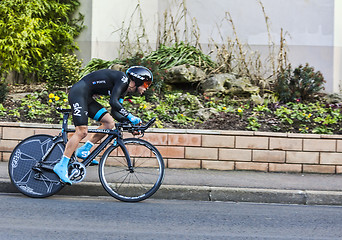 Image showing The Cyclist Richie Porte- Paris Nice 2013 Prologue in Houilles