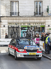 Image showing Radioshack Team Car- Paris Nice 2013 Prologue in Houilles