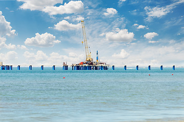 Image showing Floating crane