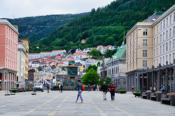 Image showing Torgallmenning Bergen Norway