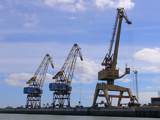 Image showing Industrial Cranes