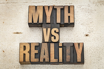 Image showing myth versus reality