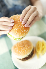 Image showing Hamburgers