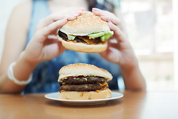 Image showing Hamburgers