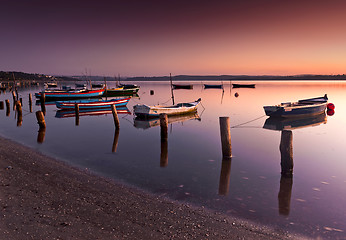 Image showing Boats in the river