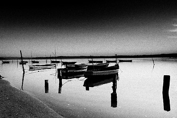 Image showing Boats in the river