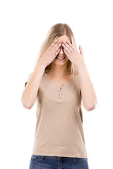 Image showing Covering eyes