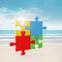 Image showing 4 colors puzzle