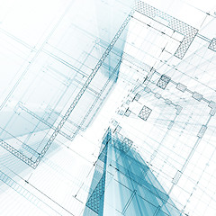 Image showing Architecture blueprint