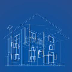 Image showing Cottage blueprint