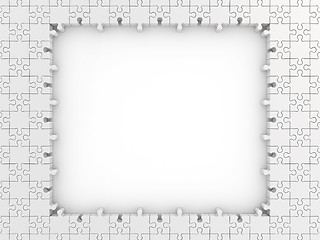 Image showing Puzzle frame board