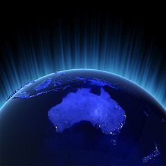 Image showing Australia and New Zealand