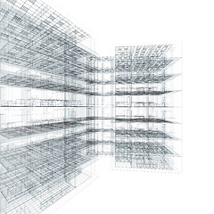 Image showing Office building blueprint