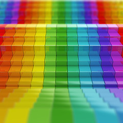 Image showing Rainbow pattern