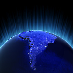 Image showing South America volume 3d render