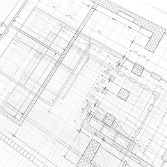 Image showing Architecture blueprint