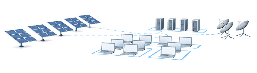 Image showing Energy and satellite network