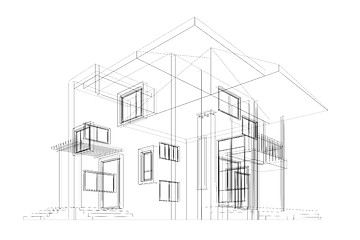 Image showing Cottage blueprint