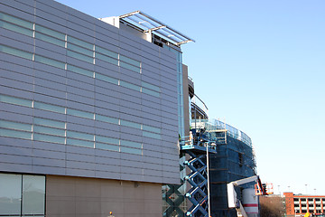 Image showing inspectors checking details of a modern building