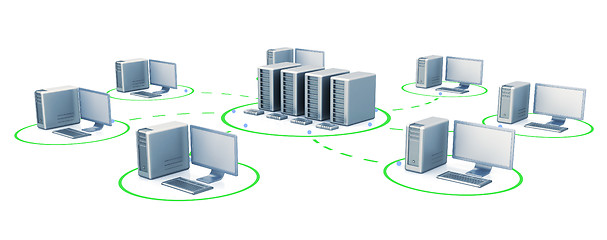 Image showing Digital servers