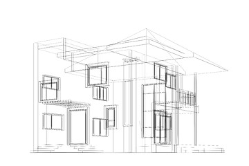 Image showing Cottage blueprint