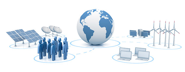 Image showing Global digital network