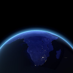 Image showing Africa night view