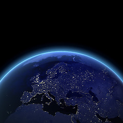 Image showing Europe night view