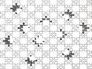 Image showing Holes puzzle concept