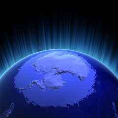 Image showing Antarctica volume 3d render